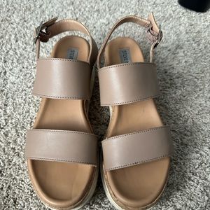 Tan Platform Steve Madden Sandals